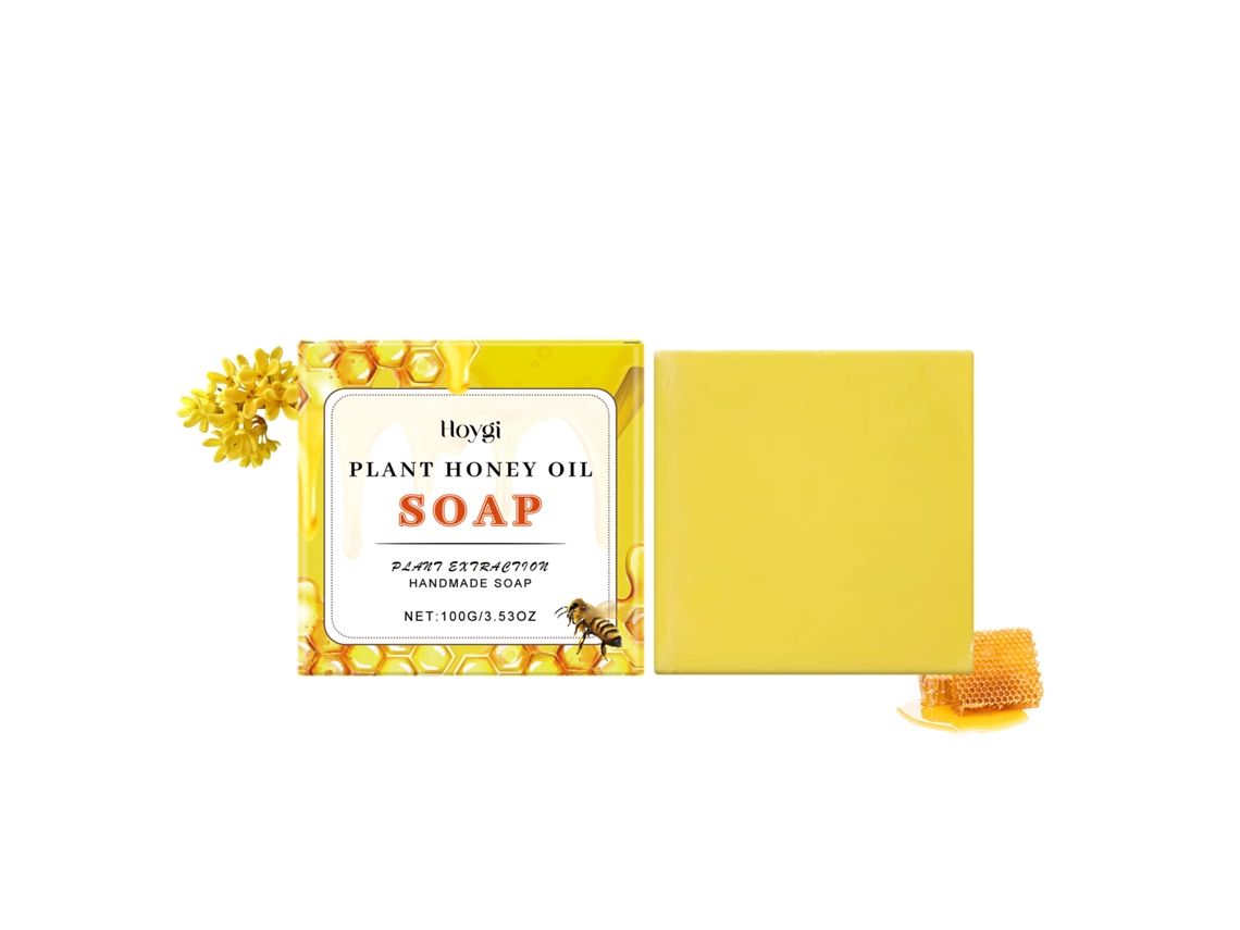 Jabón de baño hidratante con miel