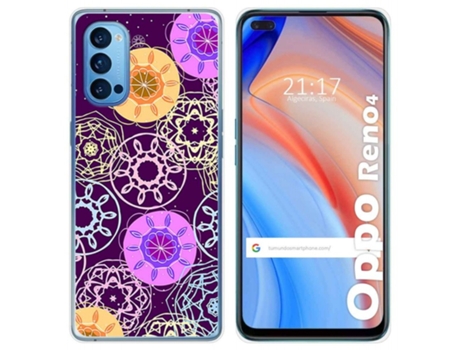 Carcasa Oppo Reno 4 5G TUMUNDOSMARTPHONE Dibujos Multicolor