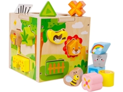 Juguete Educativo Para Niños Y Niñas, Divertido Juego De Rompecabezas De Formas, Color Verde