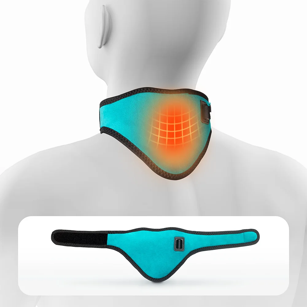 El Collarín Calefactor Eléctrico Alivia El Dolor De Cuello Masajeador Autocalentable Para El Tratamiento De La Columna Cervical.