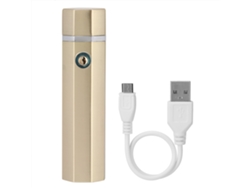 Encendedor Eléctrico Recargable Usb Sin Llama, Resistente Al Viento, Con Bobina Y Correa De Muñeca Con Acabado Dorado.