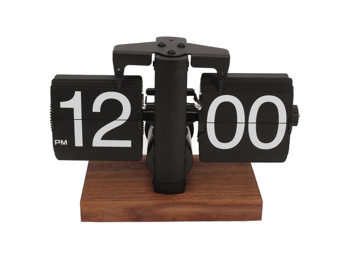 2026-reloj De Volteo Digital Retro Automático Mecánico Operado Por Baterías Para Decoración De Hogar Oficina Negro