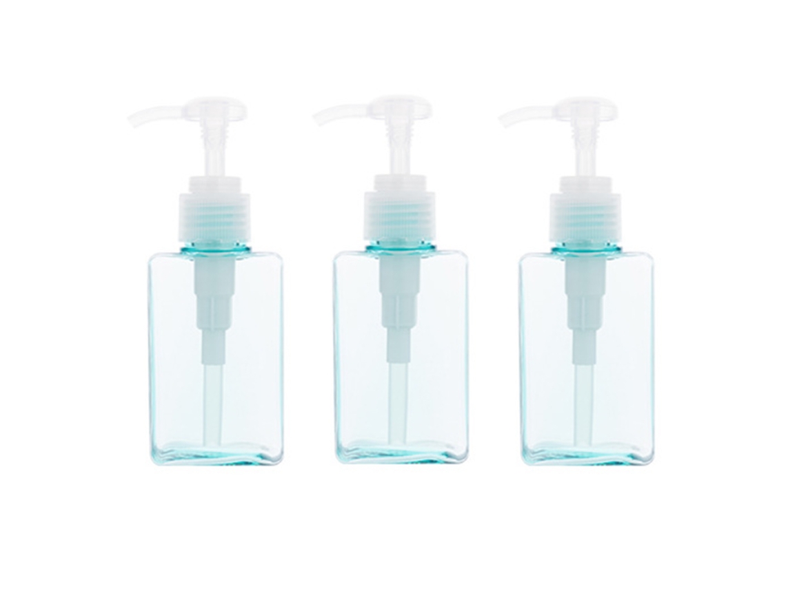 Dispensador de Champú y Acondicionador 150ml, 3 Unidades, Recargable y Reutilizable para Gel de Ducha, Acondicionador, Loción y Gel Alcoholico