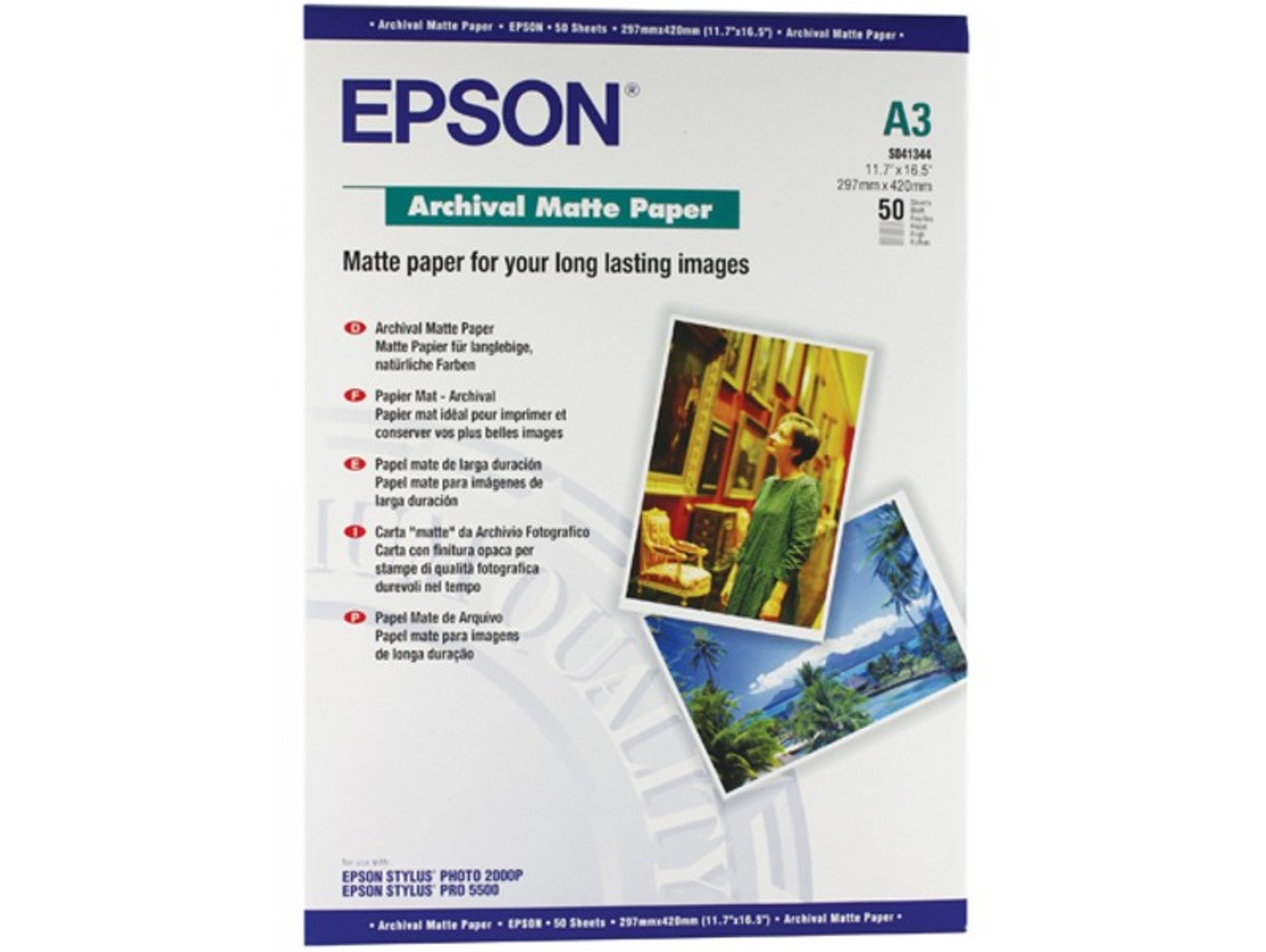 Papel EPSON Archivalmat A3