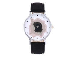 Reloj De Pulsera Zhoulianfa Denim Para Hombre Y Mujer, Correa De Cuarzo, Esfera Redonda Negra.