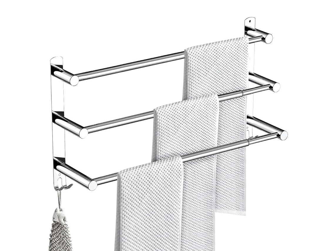 Toallero extensible de 43-75cm, en acero inoxidable NEVEANCE