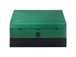 Caja de almacenamiento Succebuy de 100 galones para exteriores, lona de polietileno, color verde
