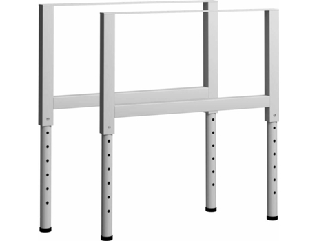 Conjunto 2 Estructura de metal VIDAXL Gris Metal (85x95.5 cm)