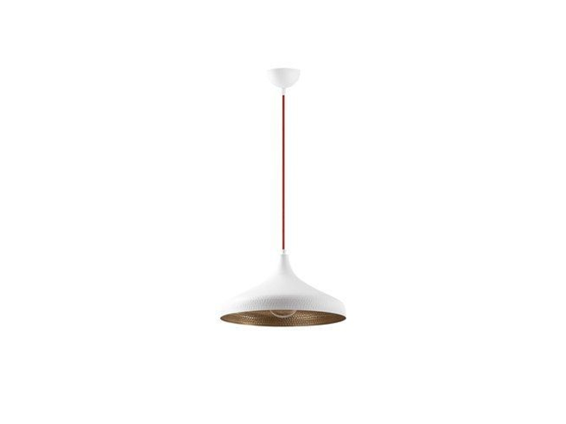 Lámpara De Techo Colgante Model 23 E27 – Blanco/dorado