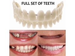 Juego De Carillas Dentales Superiores E Inferiores, Resina Blanca, Nueva Calidad.