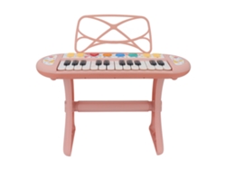 Teclado de piano infantil de 24 teclas con soporte desmontable.