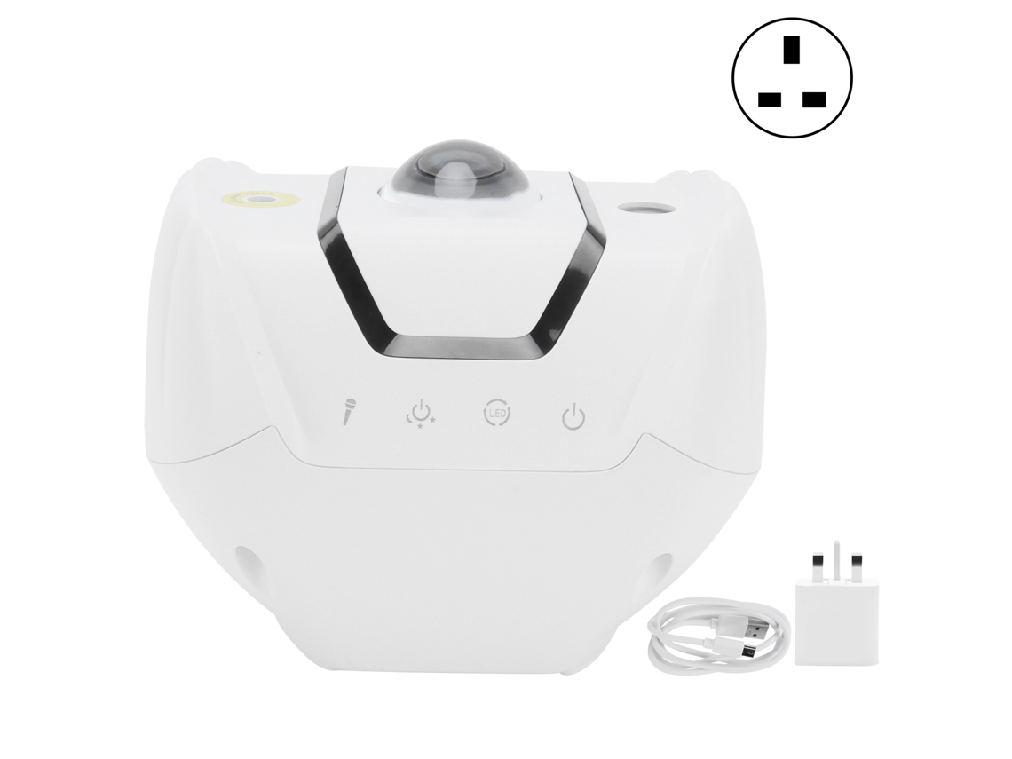 2026-proyector De Estrellas Wifi Con Led Y Música Lámpara De Proyección Luz Nocturna Para Fiesta Ktv Disco Dormitorio Plug Uk 100‑240v