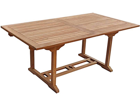 Mesa de Jardín BENEFFITO Salento (Madera de Teca - 183x103x23 cm)