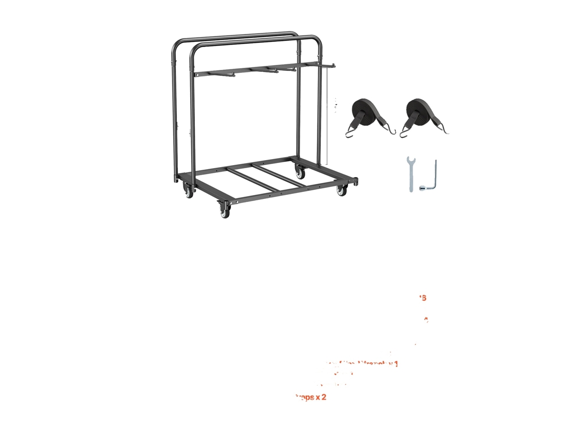 Carro de soporte para silla plegable, capacidad de 400 libras, diseño ajustable, 400 libras