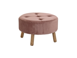 Reposapies Velvet Madera Terciopelo 61x61x38cm