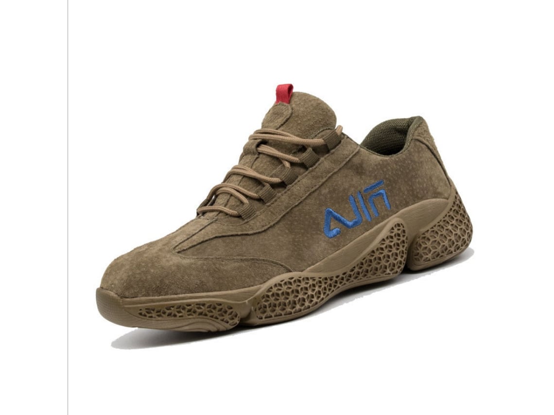 Calzado De Seguridad Para Hombre: Zapatos De Trabajo Ligeros — Resistentes A Impactos Y Perforaciones — Caqui (todas Las Estaciones) — Talla 39