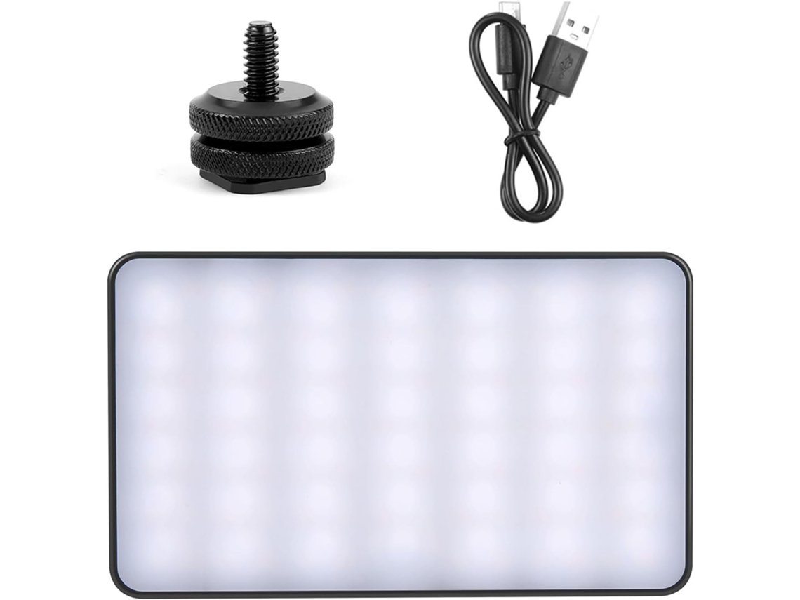 Luz De Vídeo Led Portátil Recargable Para Cámara Y Transmisión En Directo