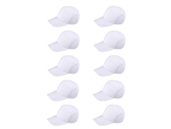 10 Gorros Pico Diy Para Pintar Materiales De Artesanía De Algodón En Blanco Para Niños 22,5x6,5x12cm Blanco