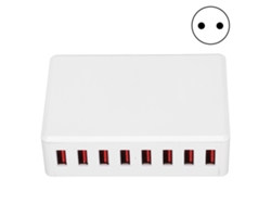 Cargador Usb Portátil De 8 Puertos 50w, Estación De Carga Inteligente Para Teléfonos Y Tabletas De Escritorio