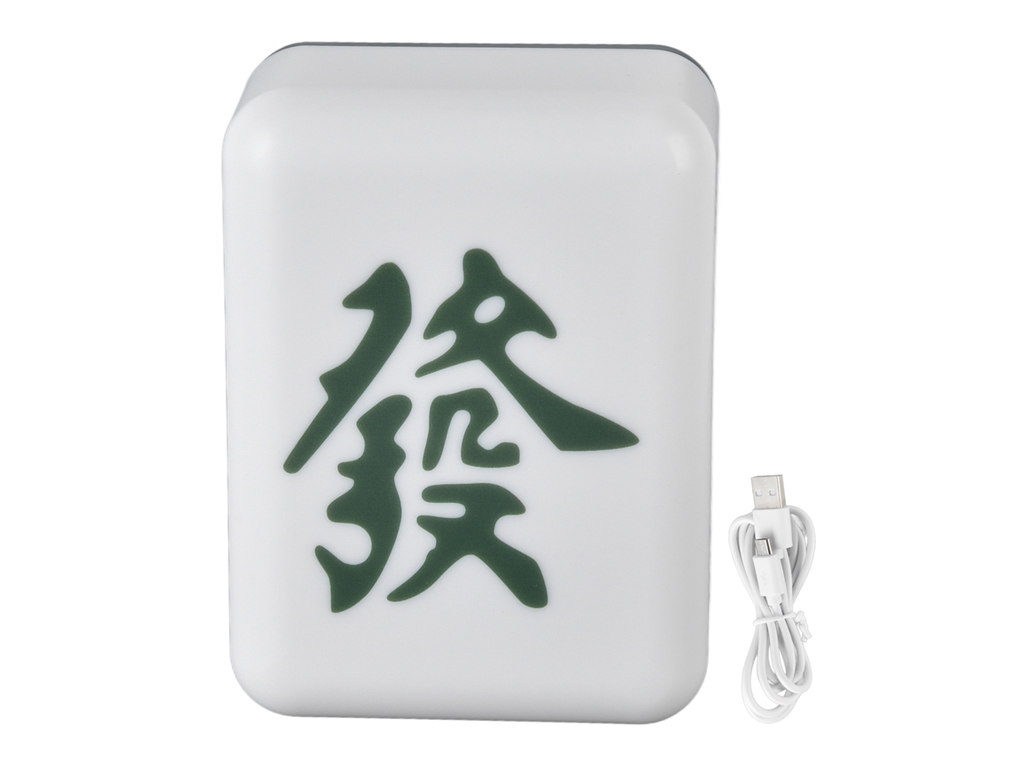 Yncm2026-lámpara De Noche Mahjong Usb Recargable Led, Modelo Mahjong, Luz Pequeña Para Decoración De Hogar, Dormitorio, Mesa De Noche Verde
