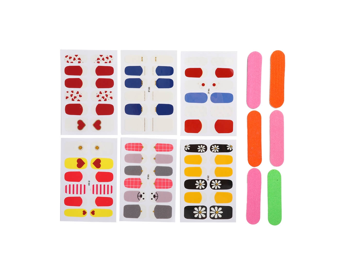 Exquisitas Pegatinas Impermeables Para Uñas Con Bonitos Diseños, Herramienta De Manicura Diy Bt661-bt666