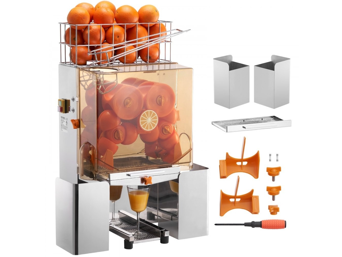 Prensa Profesional De Zumo De Naranja En Acero Inoxidable Sus304 Con Filtro Integrado