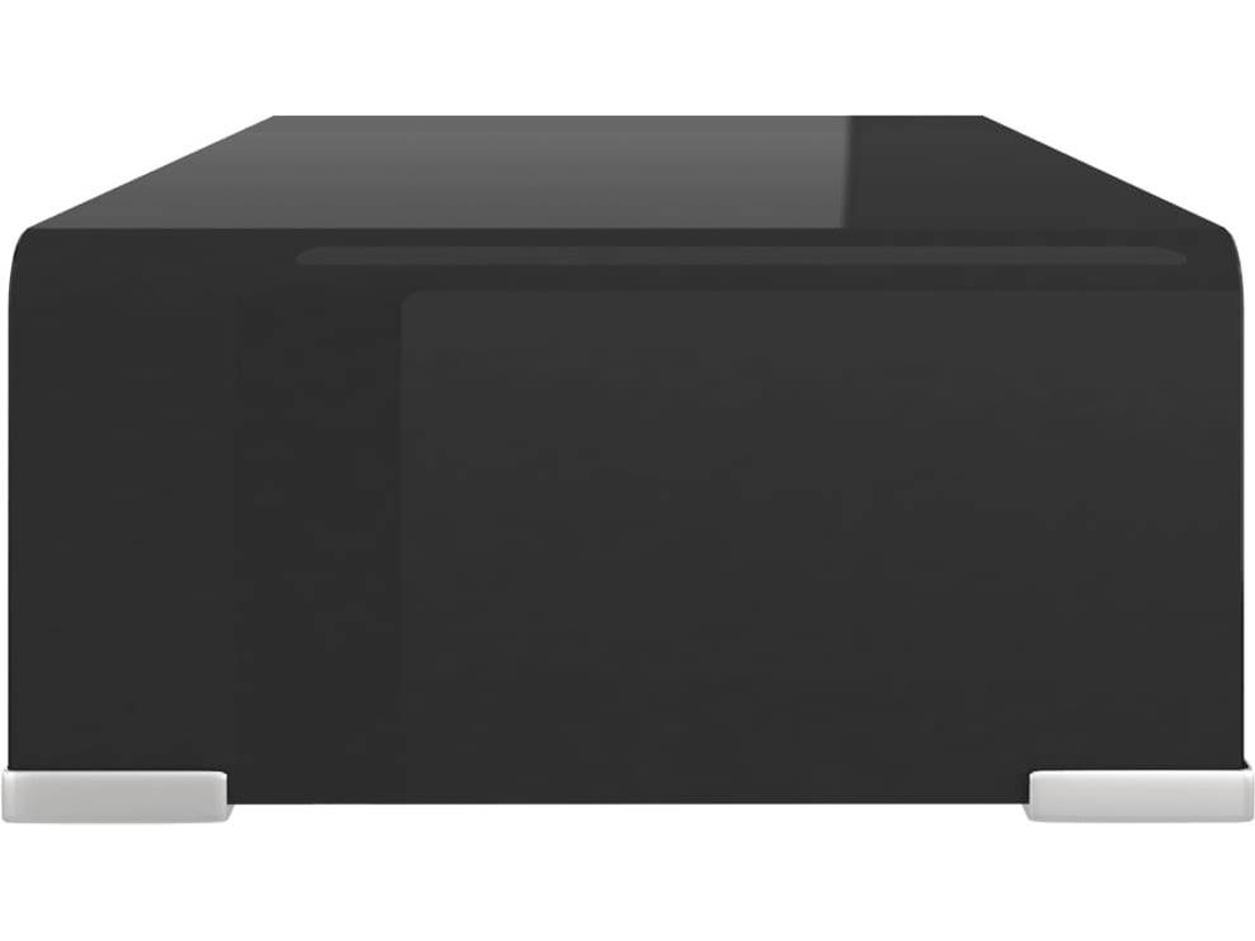 Soporte para TV/Elevador monitor cristal negro 40x25x11 cm