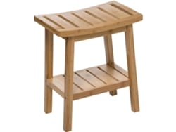 Banco de bambú Well Home estilo zen japonés Harmony, 46 x 39 x 25 cm Wellhome