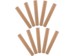 Paquete De 10 Tubos De Cartón Kraft Para Pósteres Con Tapas De Abs, Diámetro 1,5 Pulgadas X 12 Pulgadas