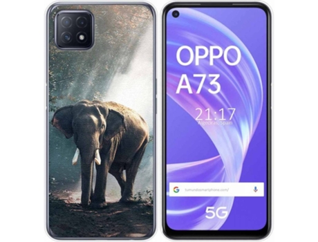 Carcasa Oppo A73 5G TUMUNDOSMARTPHONE Elefante Multicolor