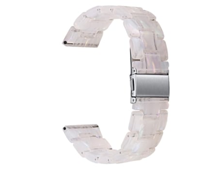 Correa de acero inoxidable 22mm hebilla para Huami Amazfit GTR 47mm/Pace/Stratos/Stratos 2/Youth Edition - blanco