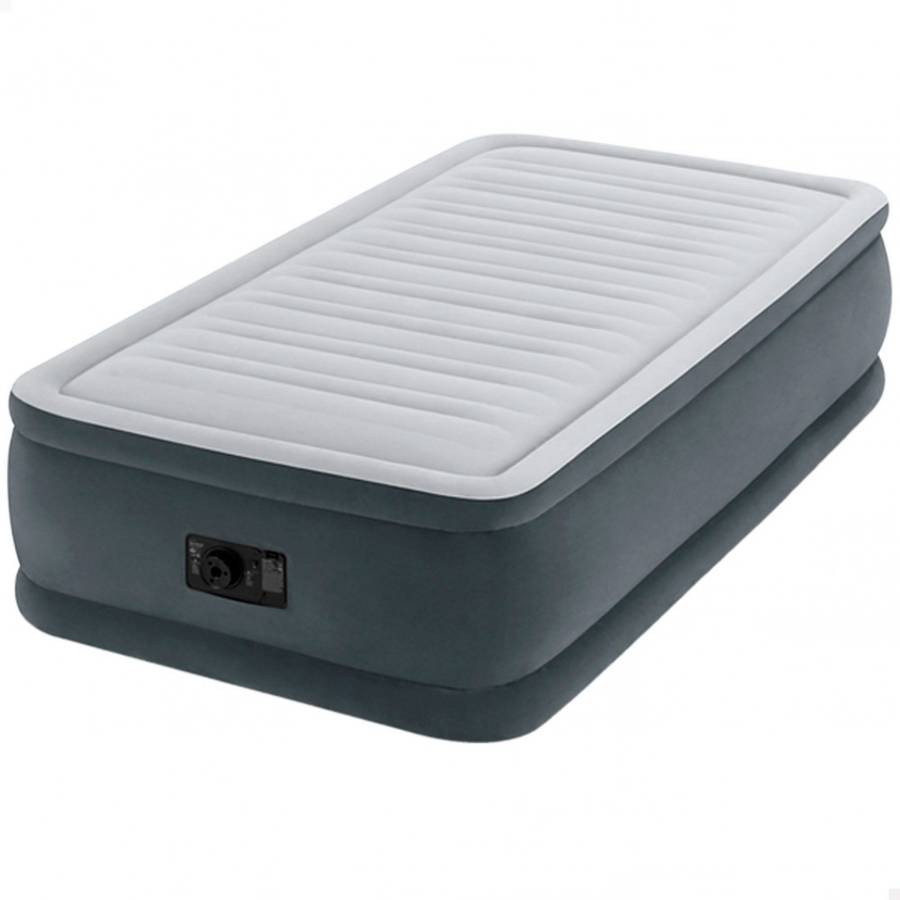 Colchón Hinchable INTEX Individual (Gris - PVC - 99x191x46 cm)