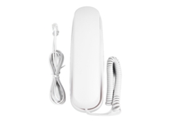 Teléfono Fijo Con Cable, Para Montaje En Pared, Con Sonido Nítido Y Diseño Multifuncional Para El Hogar, Hoteles U Oficinas - Color Blanco.