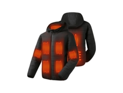 Blacksauxo Chaqueta Capucha Térmica Hombre 9 Zonas Batería 20000mah Impermeable Ligera Cálida Invierno