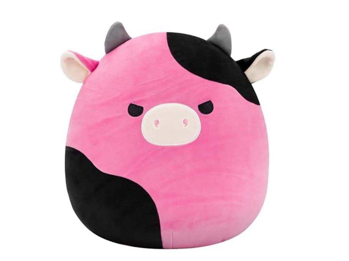 Peluche de vaca Pollyanna de Jazwares, 30 cm, ultra suave, oficial de Squishmallows