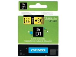 FITAS DYMO D1 12MM PRETO/AMARELO