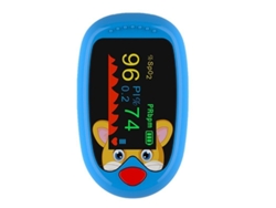 Oxímetro de pulso recargable con clip para el dedo para niños - Azul