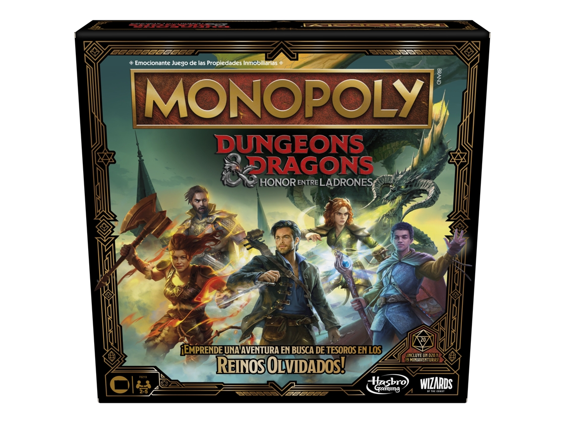 Juego de Mesa MONOPOLY Dungeons & Dragons: Honor Among Thieves (Edad Mínima Recomendada: 8 años - Versión en Español)