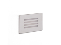 Baliza LED exterior 3W empotrada en pared Adam Silver Ledkia