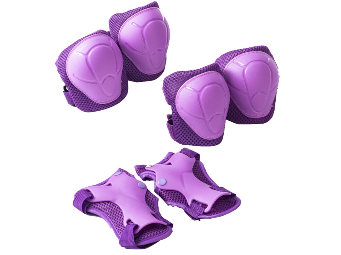Kit de protección infantil 6 en 1, Talla: S, Morado