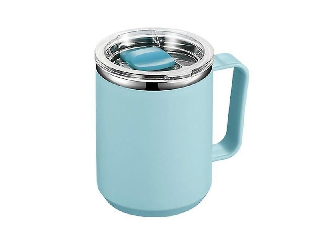 Taza térmica de acero inoxidable con tapa para café de 450 ml para el hogar Ly Ebike