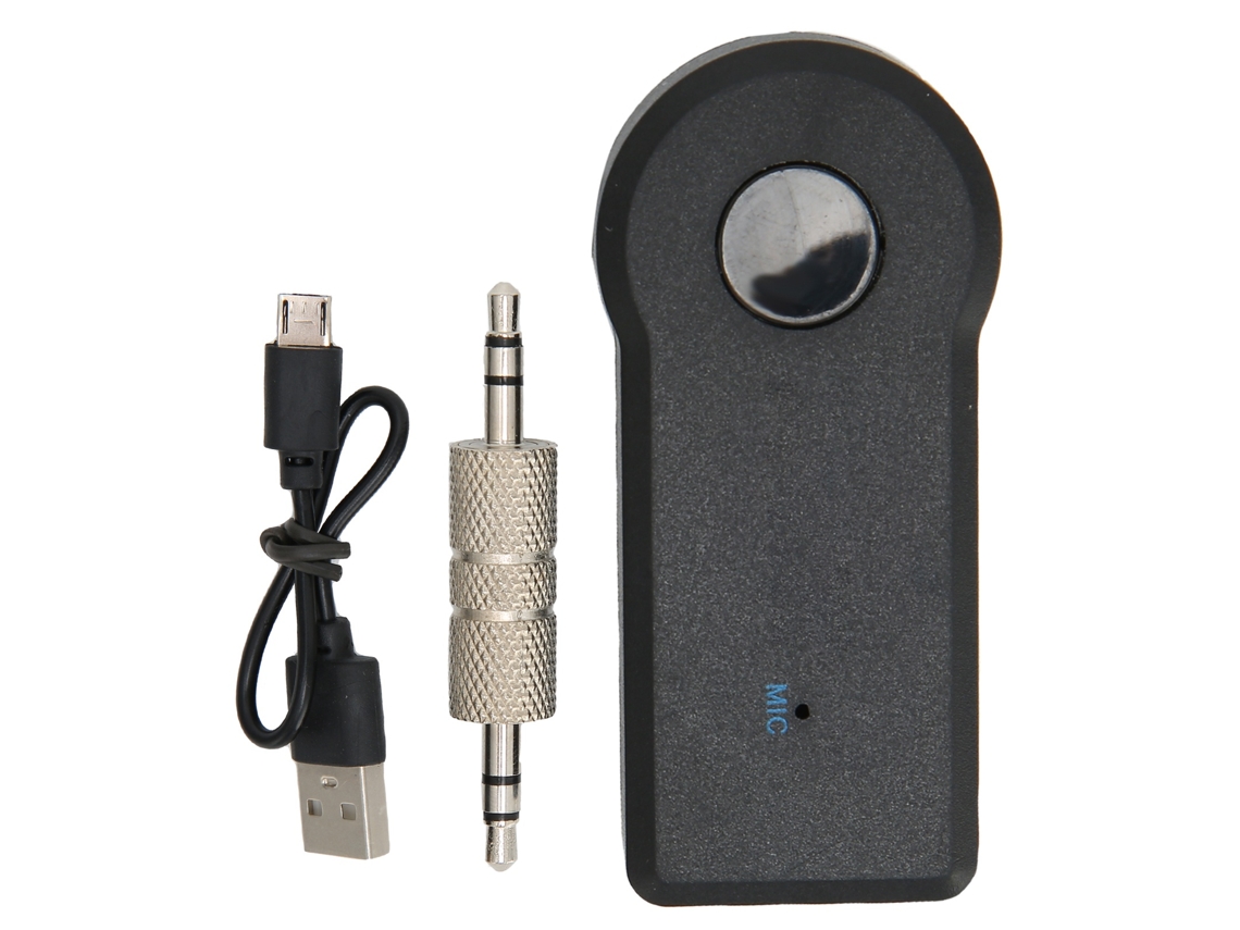 Adaptador De Audio Inalámbrico Bluetooth Portátil Para Coche Con Receptor De Audio De 3,5 Mm Aux Para Teléfono.
