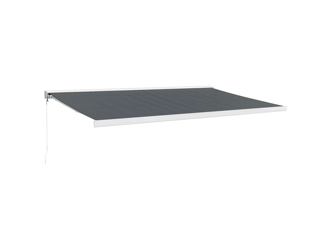 Maison Exclusive - Toldo Retráctil Aluminio Y Tela Gris Antracita 5x3 M