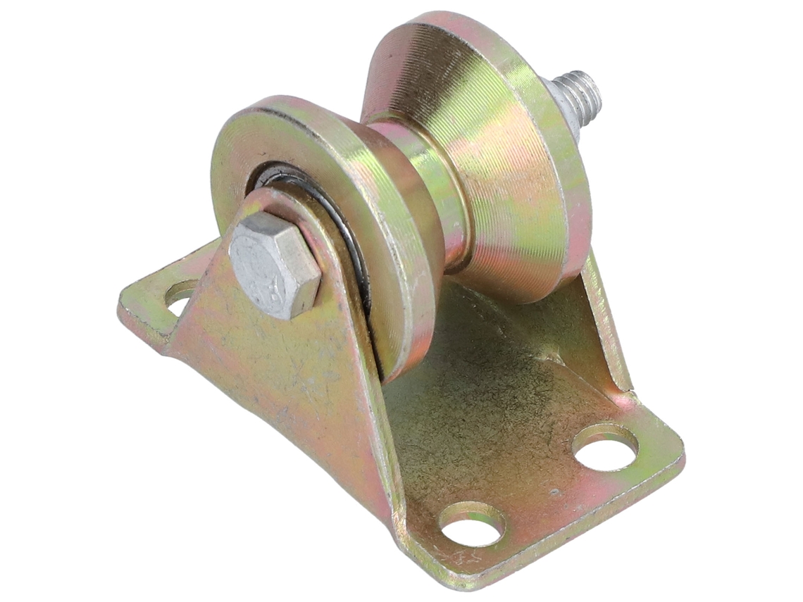 Rueda Con Ranura En V De 32 Mm Y Soporte De 2,5 Mm Para Puerta Corredera De Acero Con Rodamiento De Bolas.