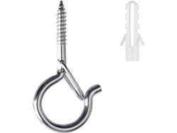 2026-22 Ganchos Q Con Hebilla De Seguridad Para Luces De Fiestas, Garaje, Jardín Y Interior (plata)