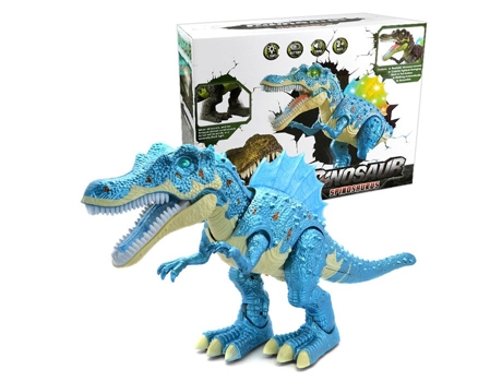 Robot de Dinosaurio Eléctrico Para Caminar Con Juguete Modelo de Sonidos de Caminata Ligera B
