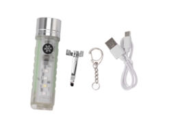 2026-linterna Mini Llavero Usb-c Recargable Impermeable Ip65 Led Pequeña Para Llavero