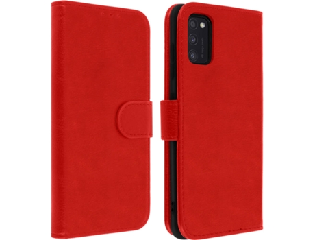 Funda Samsung Galaxy A41 AVIZAR FOLIO-CHESTER-RD-A41 Rojo