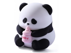 Bonita luz nocturna LED de panda para niños, lámpara de silicona con dibujos de animales para guardería, lámpara para dormir recargable por USB, Bestvite