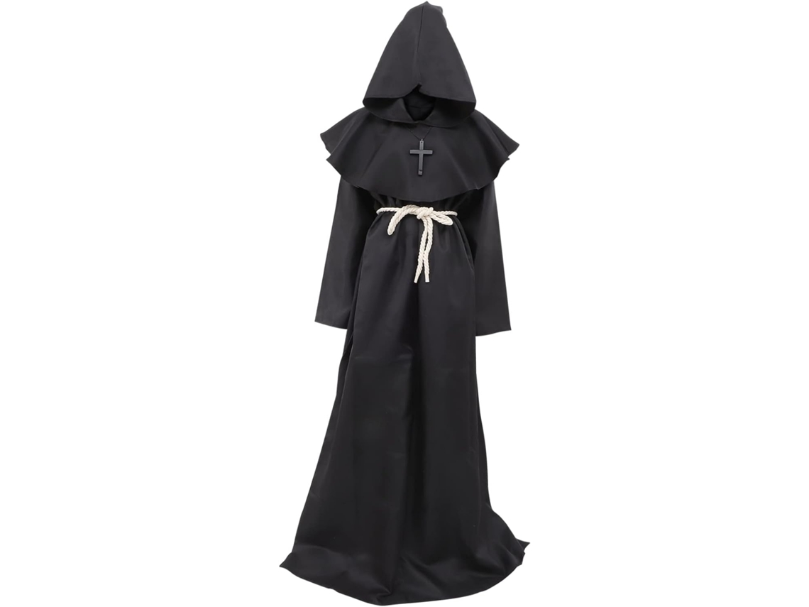 Disfraz De Sacerdote Medieval Para Halloween Y Cosplay, Túnica Renacentista Para Adulto.
